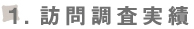 訪問調査実績