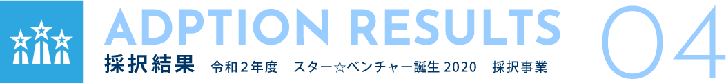 ADPTION RESULTS 採択結果